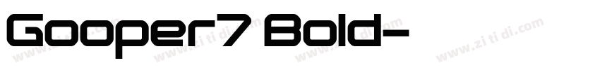 Gooper7 Bold字体转换